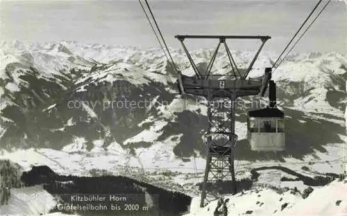 AK / Ansichtskarte  Seilbahn Cable-Car Telepherique Kitzbuehler Horn Gipfelseilbahn 