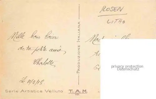 AK / Ansichtskarte  Rosen Roses Rosas-- Litho Rosa T.A.M. Nr.1101