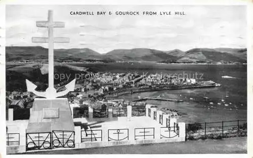 AK / Ansichtskarte  Gourock Glasgow Scotland UK Panorama Cardell Bay as seen from Lyle Hill