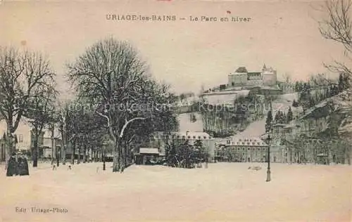 AK / Ansichtskarte  Uriage-les-Bains 38 Isere Le parc en hiver