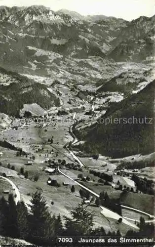 AK / Ansichtskarte  Jaunpass La Gruyere FR Panorama Simmenthal