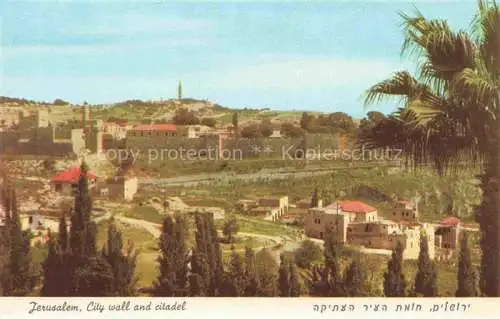 AK / Ansichtskarte  Jerusalem  Yerushalayim Israel City wall and citadel