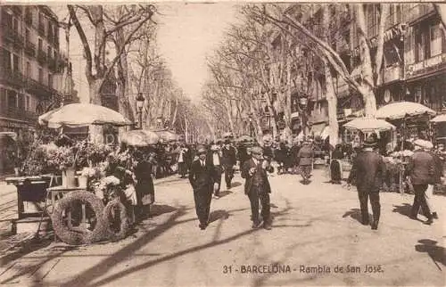 AK / Ansichtskarte  BARCELONA Cataluna ES Rambla de San José