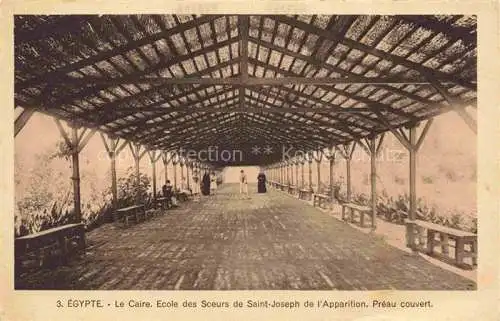 AK / Ansichtskarte  Le Caire  Egypt Ecole des Soeurs de Saint-Joseph de l'Apparition Préau couvert