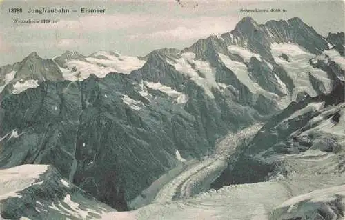 AK / Ansichtskarte  Gletscher Glacier Glaciar Ghiacciaio-- Jungfraubahn Eismeer Wetterhorn Schreckhorn Schweiz