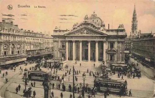 AK / Ansichtskarte  Strassenbahn Tramway-- Bruxelles la Bourse