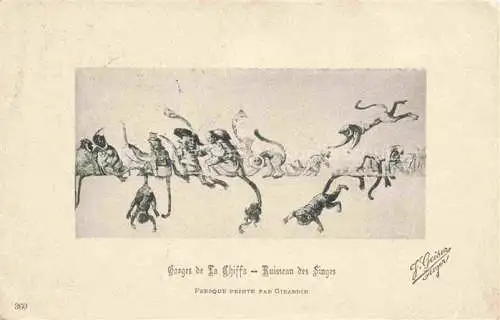 AK / Ansichtskarte  Affen Gonges de la Chiffa Ruisseau des Singes