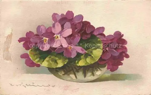 AK / Ansichtskarte  Klein Catharina Kuenstlerlitho Blumen 