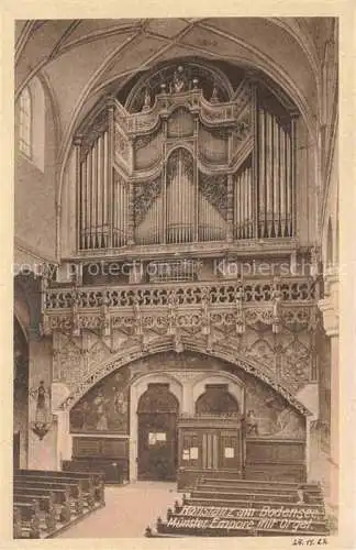 AK / Ansichtskarte  Orgel Kirchenorgel Organ Orgue Konstanz am Bodensee Muenster Empore