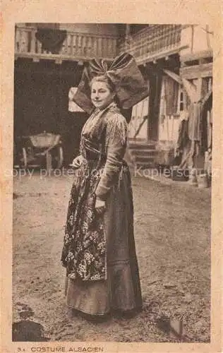 AK / Ansichtskarte  Trachten Alsace Costume Alsacien Frau