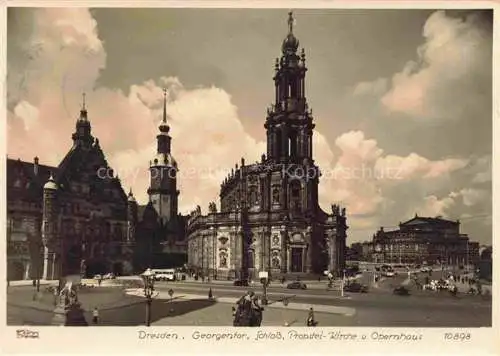 AK / Ansichtskarte  Foto Hahn Nr. 10898 Dresden Georgentor Schloss Prostein Kirche Operhaus