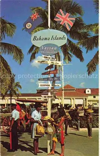 AK / Ansichtskarte  Nassau  Bahamas Signpost in Rawson Square