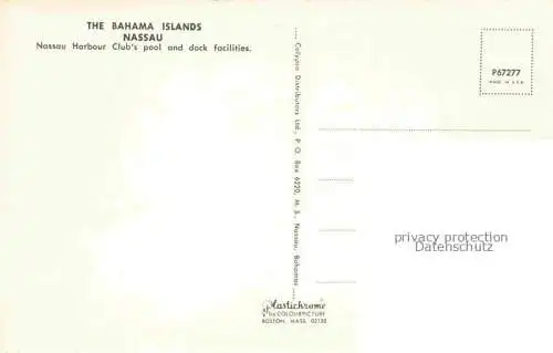 AK / Ansichtskarte  Nassau  Bahamas Nassau Harbour Club's pool and dock facilities