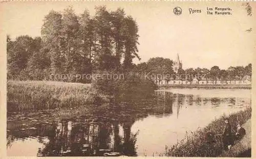 AK / Ansichtskarte  Ypres Ypern Ieper Belgie Les remparts