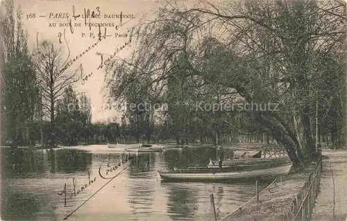 AK / Ansichtskarte  PARIS 75 Lac Daumesnil au Bois de Vincennes