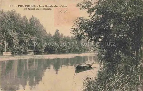 AK / Ansichtskarte  Pontoise 95 Val-d Oise Les Bords de l'Oise au Quai de Pothuis