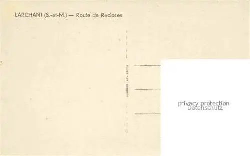 AK / Ansichtskarte  Larchant 77 Seine-et-Marne Route de Recloses