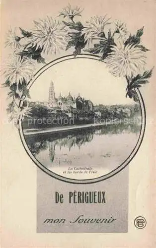 AK / Ansichtskarte  Perigueux 24 Dordogne La Cathédrale et les bords de l'Isle