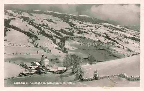 AK / Ansichtskarte  Saalbach -Hinterglemm AT Winterpanorama Blick gegen Asitzhoehe und Wildenkarkogel