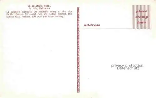 AK / Ansichtskarte  La Jolla California USA La Valencia Hotel aerial view