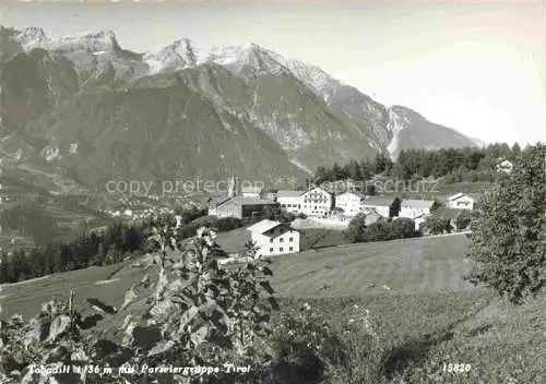 AK / Ansichtskarte  Tobadill Tirol AT Gesamtansicht Blick gegen Parseiergruppe Alpenpanorama