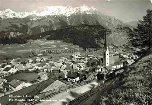 AK / Ansichtskarte  Nauders Tirol AT Panorama Blick gegen Piz Mondin