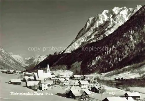 AK / Ansichtskarte  Brand  Vorarlberg AT Panorama Wintersportplatz Alpen