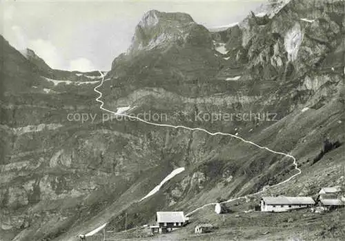 AK / Ansichtskarte  Beckenried Vierwaldstaettersee NW Ferien- und Touristenhaus Musenalp Weg nach dem Uristock