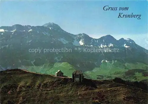 AK / Ansichtskarte  Gonten IR Kronberg mit Saentis Appenzeller Alpen