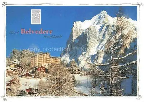 AK / Ansichtskarte  Grindelwald BE Hotel Belvedere im Winterzauber Berner Alpen