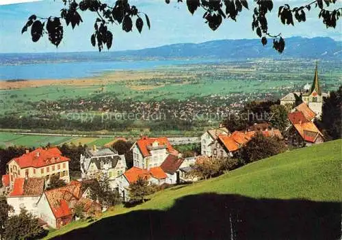 AK / Ansichtskarte  Walzenhausen AR Aussichtsterrasse Blick auf Bodensee Lindau Lochau Hard-Bregenz Pfaenderkette Rheindelta Hoechst-Fussach