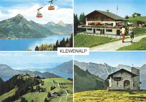 AK / Ansichtskarte  Klewenalp 1748m Beckenried NW Luftseilbahn Klewenalp Bergrestaurant Alpstuebli Bergkapelle