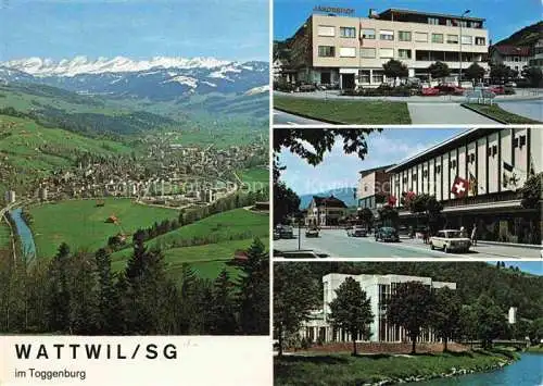 AK / Ansichtskarte  Wattwil SG Panorama Toggenburg Teilansichten Jakobshof Hotel