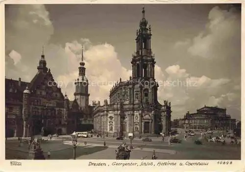 AK / Ansichtskarte  Foto Hahn Nr. 10898 Dresden Georgentor Schloss Hofkirche Operhaus