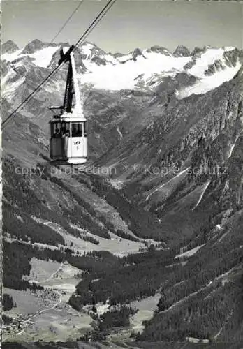 AK / Ansichtskarte  Seilbahn Cable-Car Telepherique Kloster Glotschnagrat Silvretta