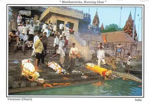 AK / Ansichtskarte  Varanasi Ghats Uttar Pradesh India Manikarnicka Burning Ghat