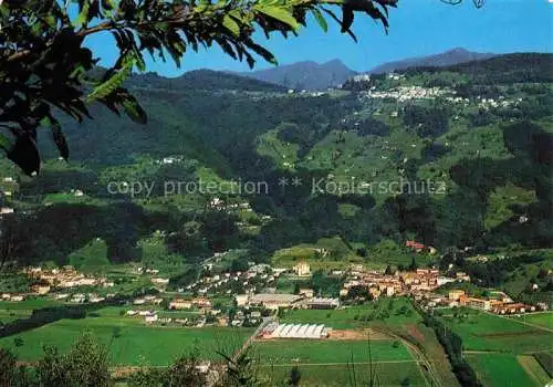 AK / Ansichtskarte  Bioggio TI Panorama Blick ins Tal