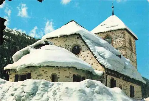 AK / Ansichtskarte  Vers-l Eglise Hôtel de l'Ours Eglise en hiver