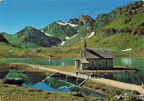 AK / Ansichtskarte  Melchsee-Frutt Partie am See Kirche