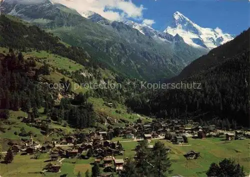 AK / Ansichtskarte  Les Hauderes VS Panorama Blick gegen Dent Blanche