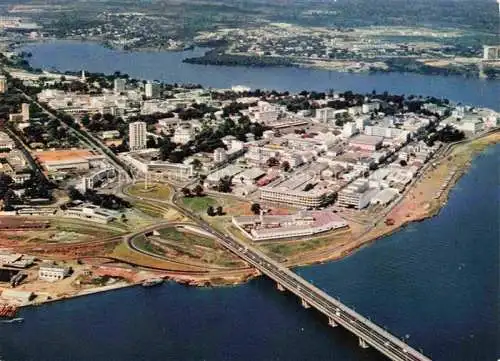 AK / Ansichtskarte  Abidjan Cote d Ivoire Elfenbeinkueste Le Pont Houphouet Boigny Vue aerienne