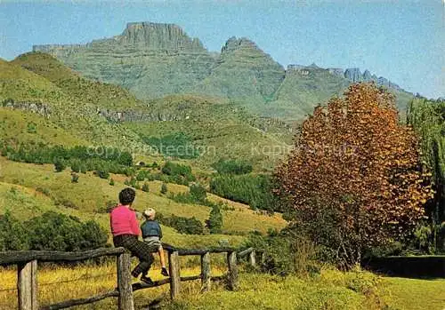 AK / Ansichtskarte  Natal Suedafrika Southafrica RSA Autum tints at the foot of the Draensberg near Champagne Castle