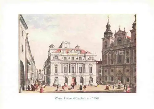 AK / Ansichtskarte  WIEN AT Universitaetsplatz um 1790