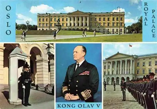 AK / Ansichtskarte  Adel Norwegen Koenigshaus Kong Olav V Oslo The Royal Palace