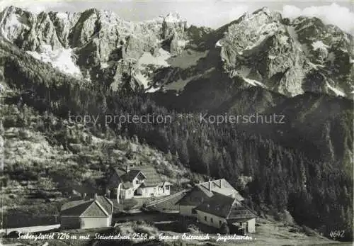 AK / Ansichtskarte  Seebergsattel 1216m Voelkermarkt Kaernten AT mit Steineralpen Grenze oesterreich - Jugoslawien