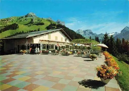 AK / Ansichtskarte  Engelberg  OW Sonnenterrasse Bergrestaurant Ristis-Brunni