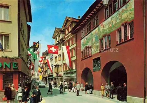 AK / Ansichtskarte  Appenzell IR Hauptgasse mit Rathaus