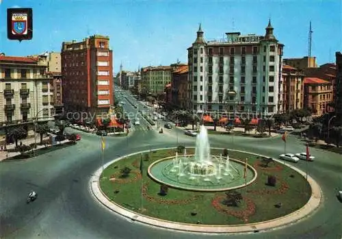 AK / Ansichtskarte  Pamplona Navarra ES Plaza Principe de Viana Fontana