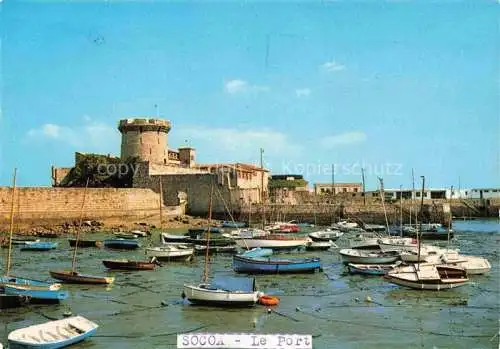 AK / Ansichtskarte  Socoa Ciboure Bayonne 64 Pyrenees-Atlantiques Le Fort de Socoa bateaux dans le port à marée basse