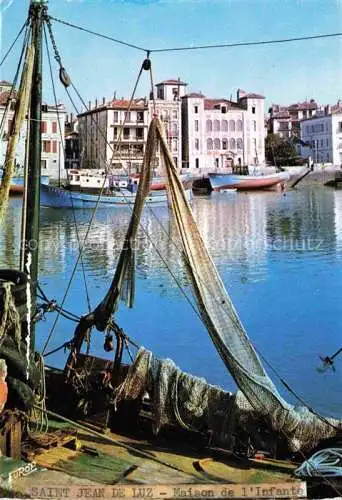AK / Ansichtskarte  Saint-Jean-de-Luz La Maison d'Infante et le port